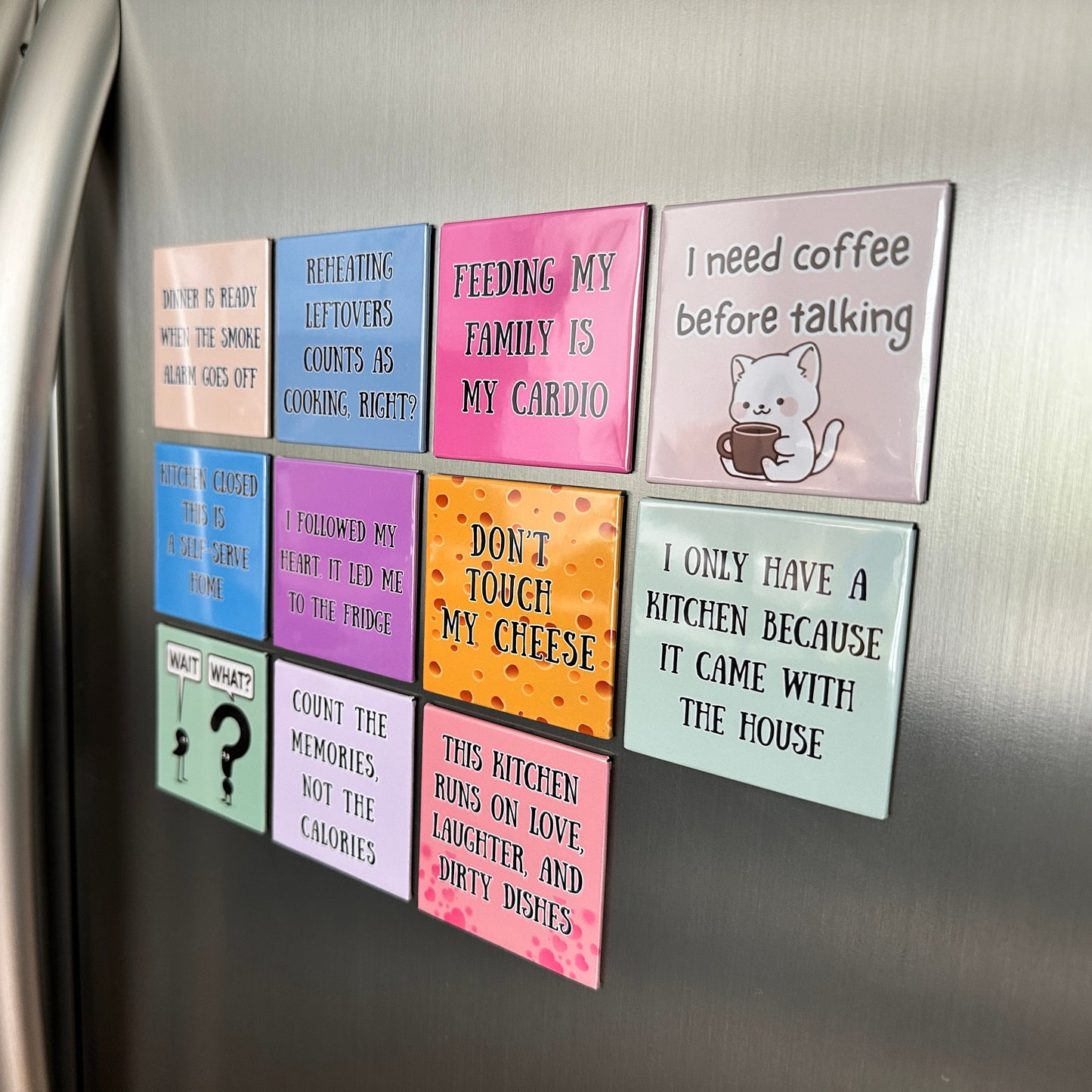 Printed Text Magnets