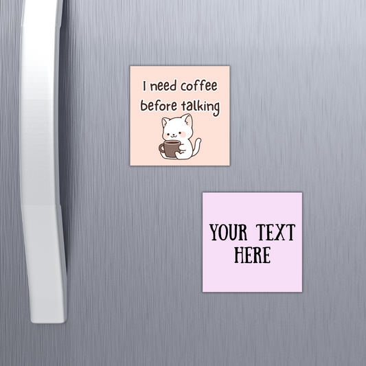 Custom Text Magnets