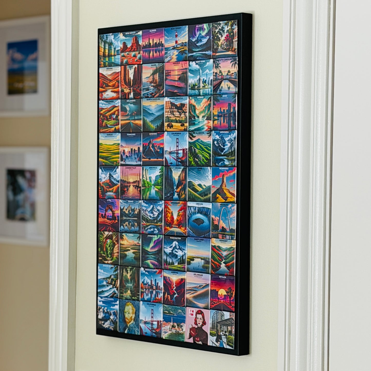 Colección de imanes de los 50 estados